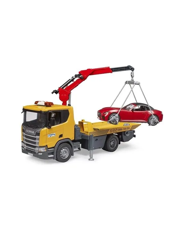Bruder Scania Super 560R Tow Truck w LS +  Roadster