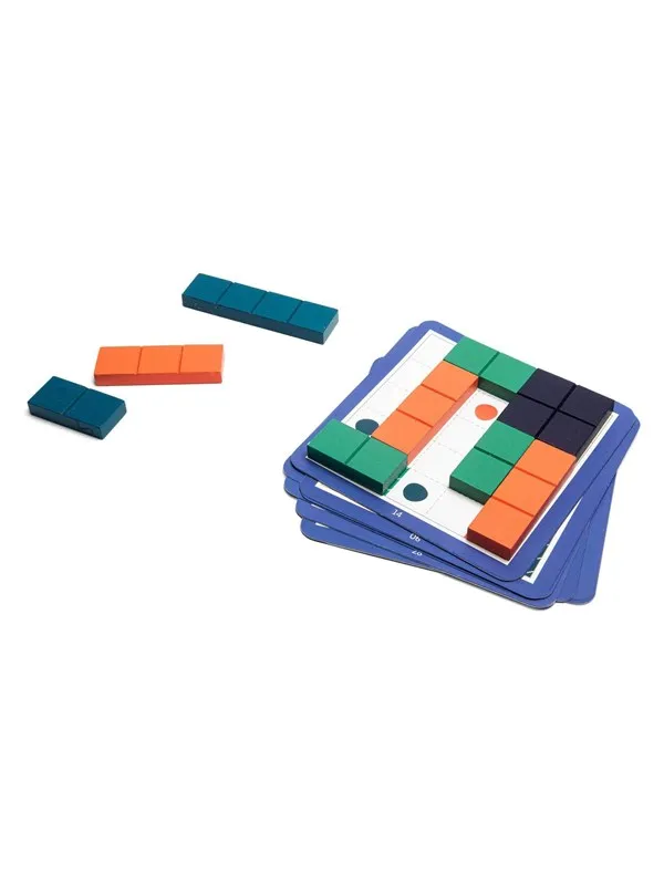 BS Toys Square Puzzle Wood - Shape Game Tre