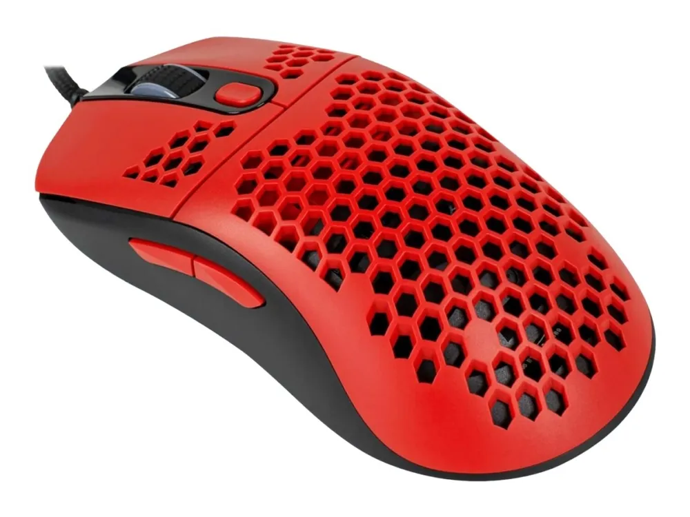Arozzi Favo - mouse - USB - red - Mus - Optisk - 7 - Rød