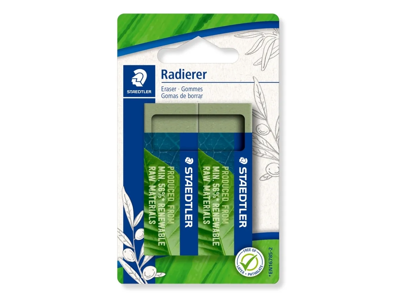 Staedtler Eraser 526 80 renew raw mat 56% BK2