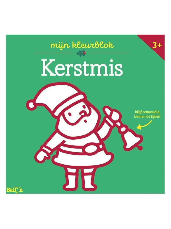 Boek Specials Nederland BV My Color Block Christmas with Thick Lines