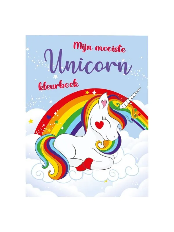 Mondikaarten My Most Beautiful Unicorn Coloring Book 48 pages.