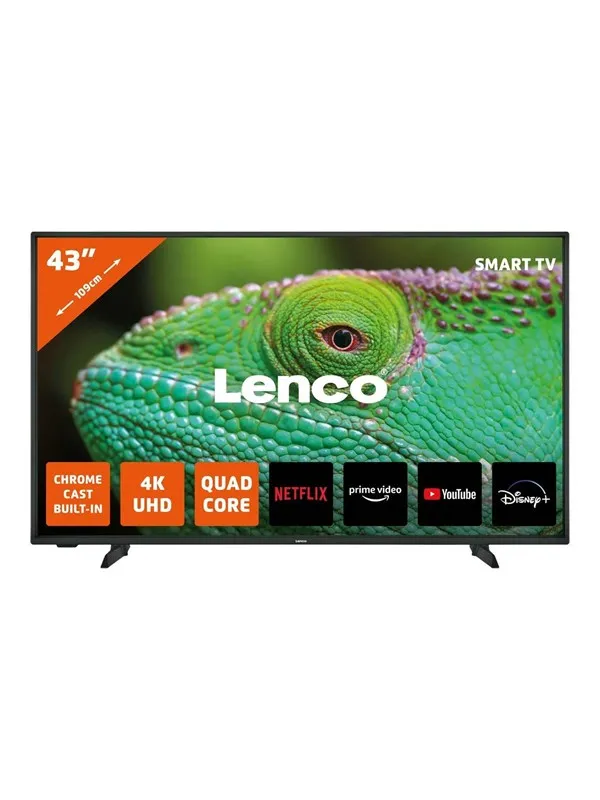Lenco 43" Flatskjerm-TV LED 4K LED-4353BK