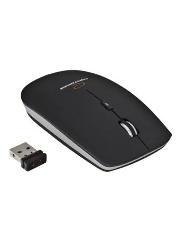 Esperanza WIRELESS OPTICAL 4D MOUSE 2.4GHz SATURN BLACK - Mus - Optisk - 4 - Svart