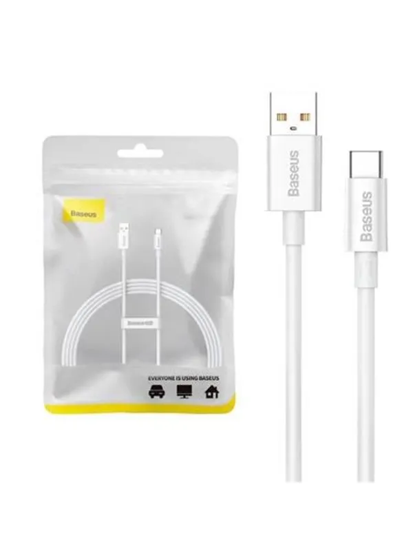 Baseus Cable USB do USB-C  Superior 100W 1.5m (white)