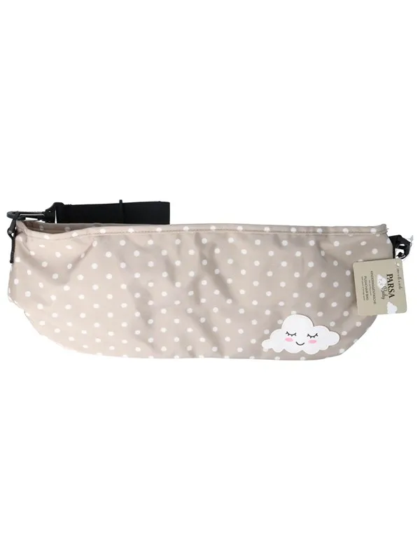 Parsa Baby Beige barnevognveske med skybroderi