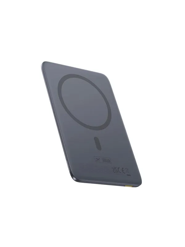 Baseus PicoGo AM41 Ultra-Slim 5000mAh 20W MagSafe Compatible Power Bank with Bases Simple USB-C 60W 30cm Cable - Titanium Nødlader - Grey - 5000 mAh