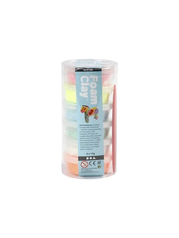 Creativ Company Foam Clay Glitter 6pack.