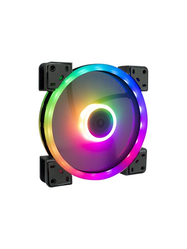 Inter-Tech Argus RS-141 RGB - Kabinettvifte - 140mm - Svart