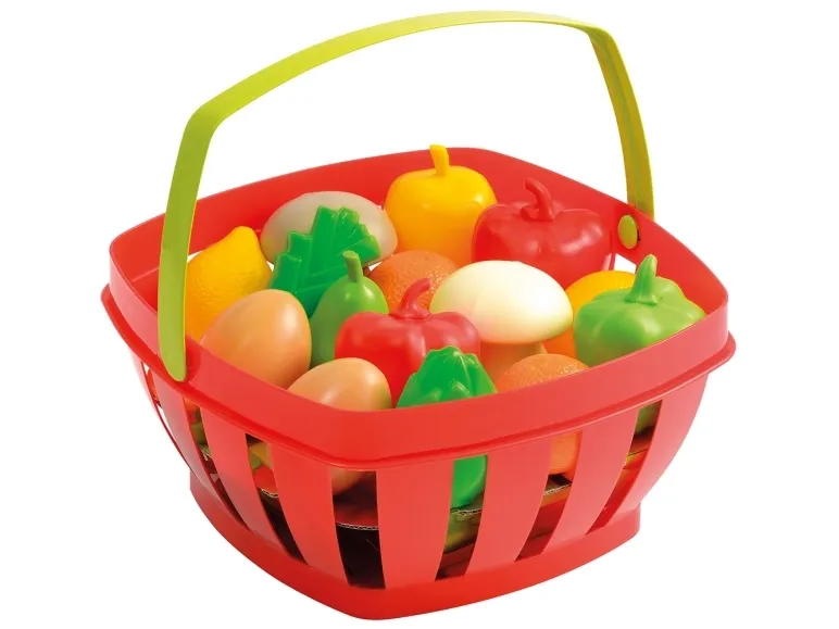 Ecoiffier 100% Chef Fruit and Vegetables in Basket