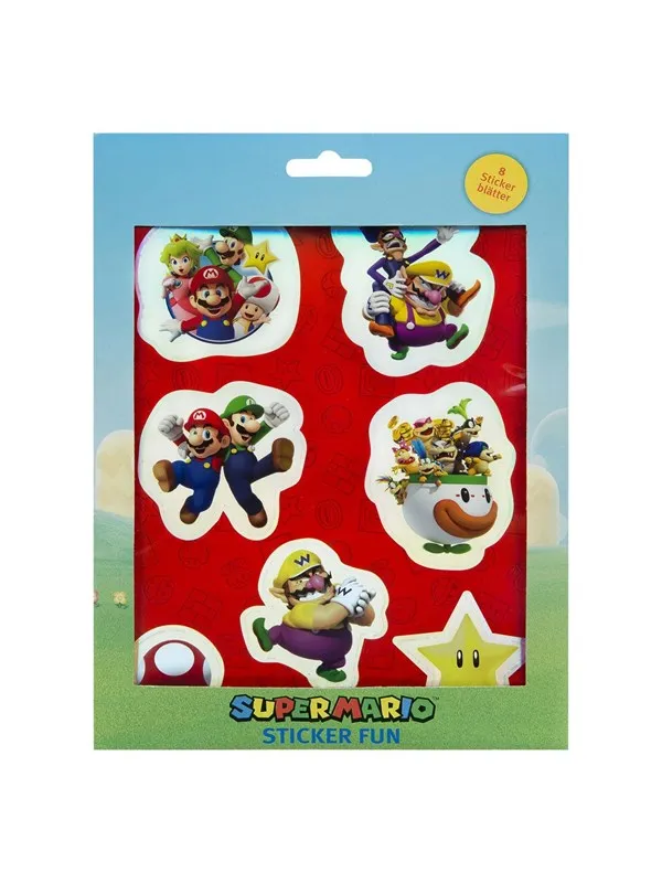 Kids Licensing Super Mario Sticker Set