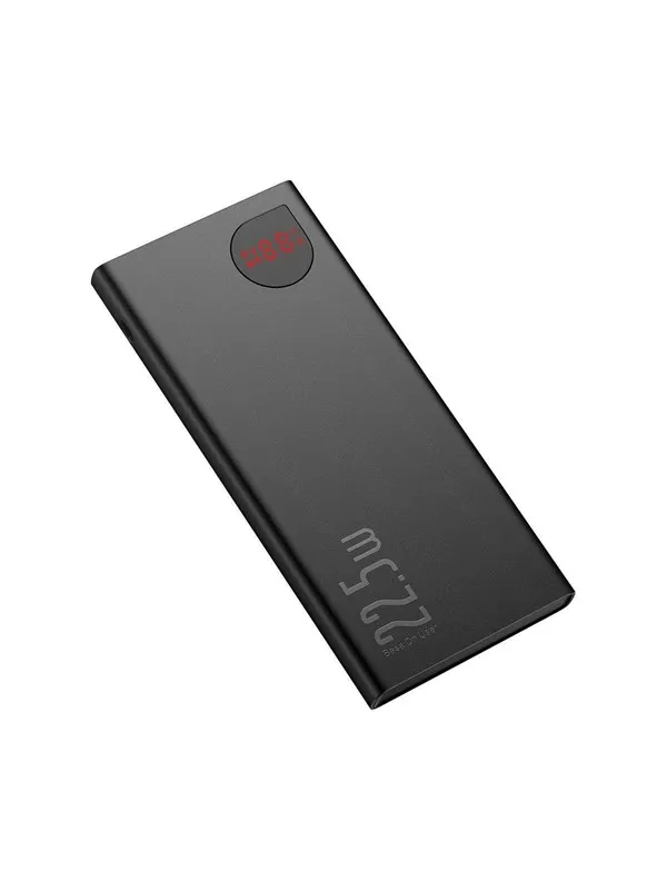 Baseus Adaman Metal 10000mAh 22.5W (black) Nødlader - Svart - 10000 mAh