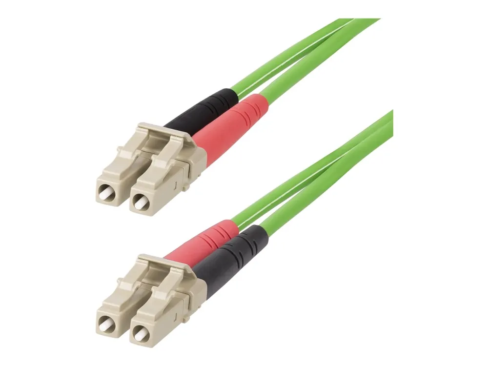 StarTech.com 5m (15ft) LC to LC (UPC) OM5 Multimode Fiber Optic Cable - patch cable - 5 m - green - Grønn - 5m