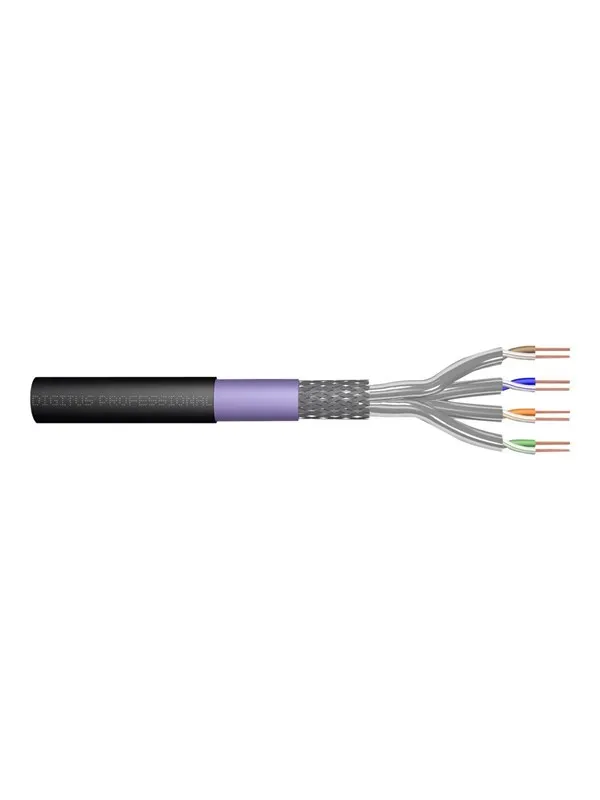 DIGITUS Professional bulk cable - 500 m - black RAL 9005 - Svart - 500m