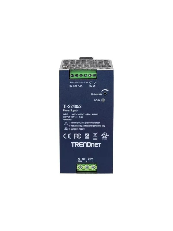 TRENDnet - power supply - 240 Watt - TAA Compliant Strømforsyning (PSU) - 240 Watt - ATX - 80 Plus