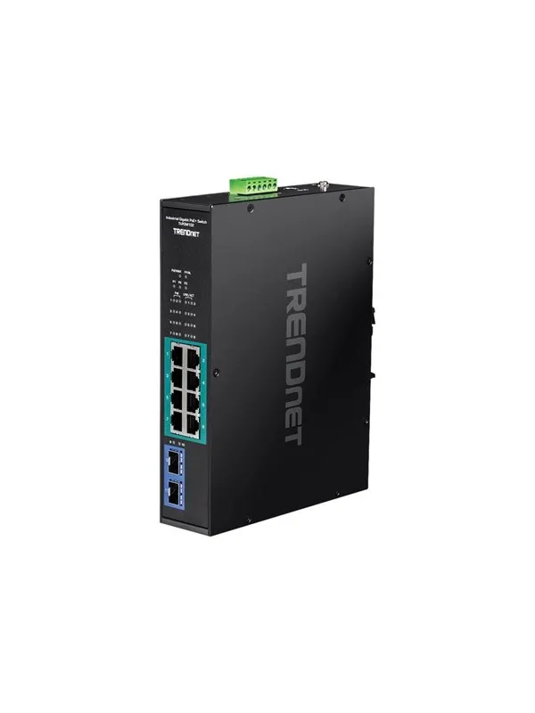 TRENDnet TI-PGM102 - switch - industrial - 10 ports - TAA Compliant