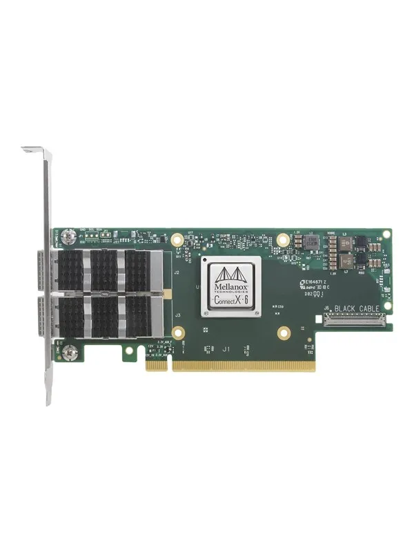 Mellanox ConnectX-6 VPI MCX653106A-ECAT - Single Pack - network adapter - PCIe 4.0 x16 - 100Gb Ethernet / 100Gb Infiniband QSFP56 x 2