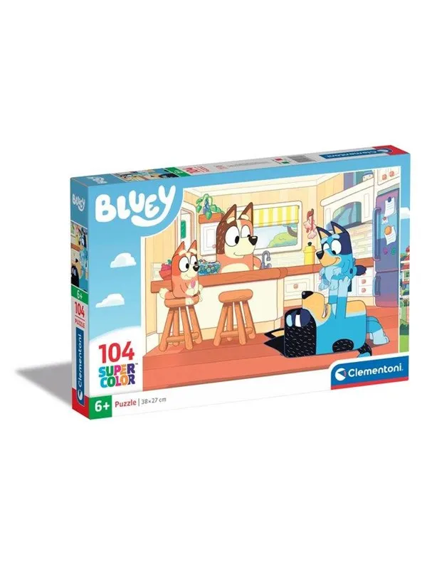 Clementoni Jigsaw Puzzle - Bluey in the Kitchen 104st. Gulv