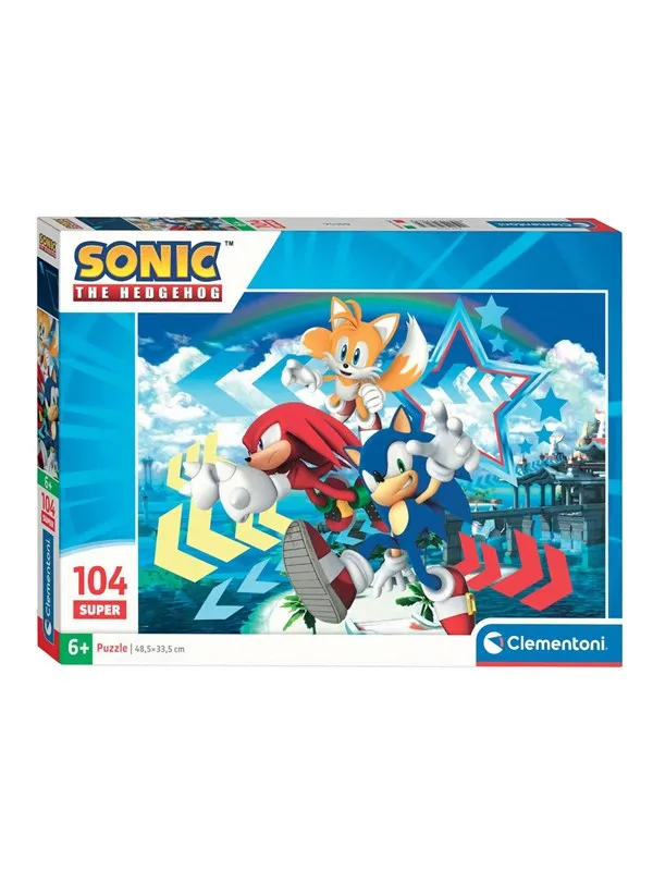 Clementoni Jigsaw Puzzle Super Sonic 104pcs. Gulv