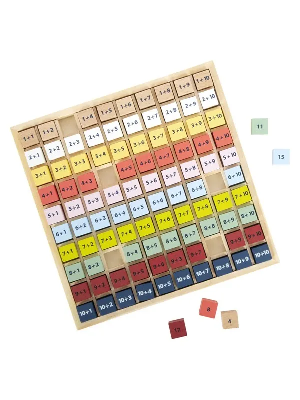 Small Foot - Wooden Calculator Board Addition Colo