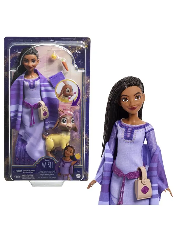 Disney Wish Asha of Rosas Adventure Pack Fashion Doll