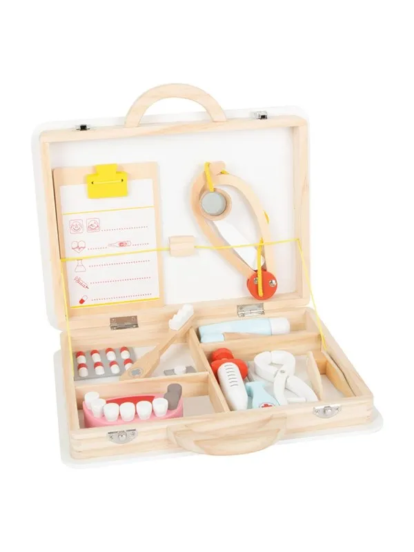Small Foot - Wooden Doctor and Dentist 2in1 Set in Suitcase
