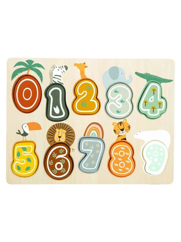 Small Foot - Wooden Figure Puzzle Safari
