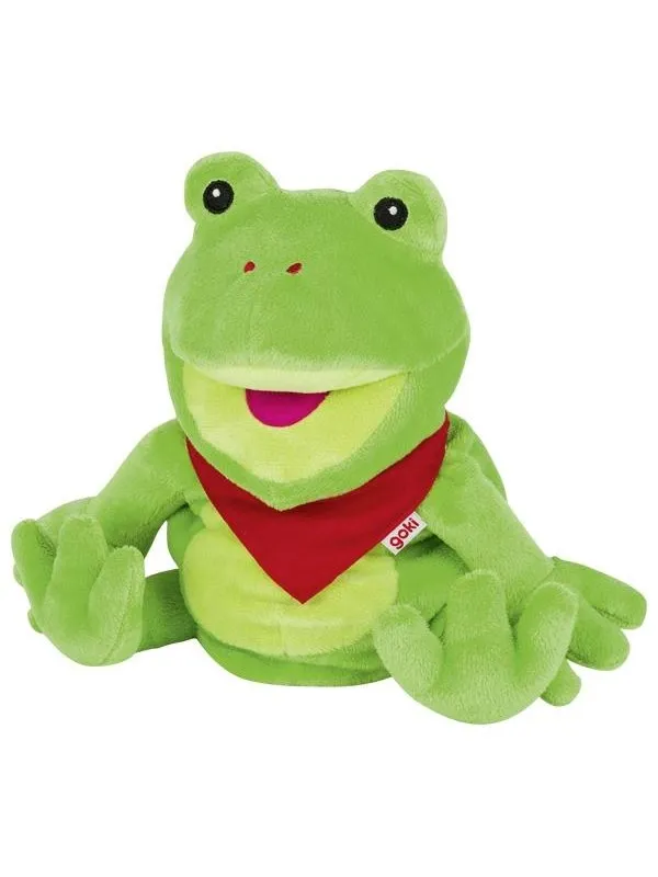 Goki Hand Puppet Frog