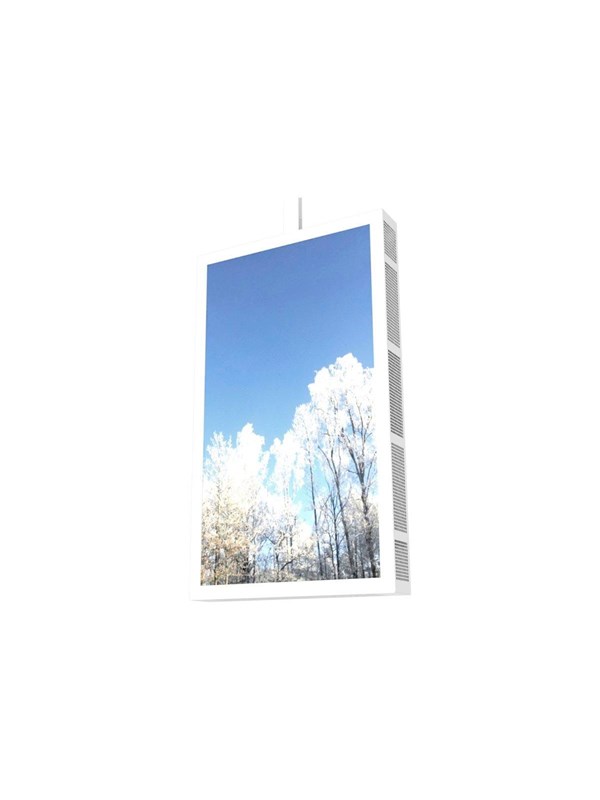 HI-ND Ceiling Casing 55" mounting kit - portrait - for digital signage LCD panel - white - Max - recommended for 55"