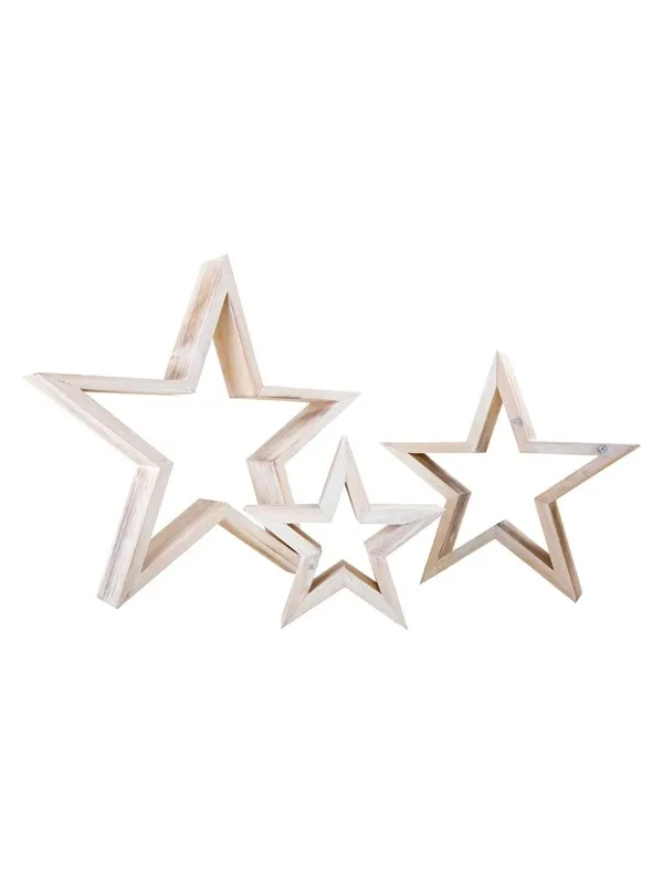 Small Foot - Wooden Decorative Stars 3pcs.