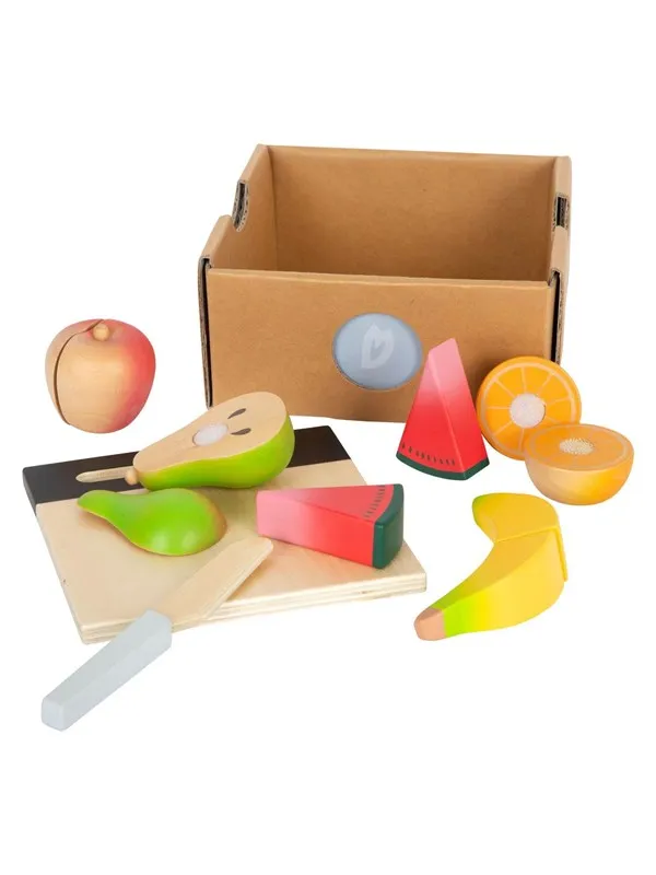 Small Foot Wooden Cut and Play Food Fruit Set 13 pcs