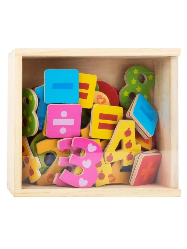 Small Foot - Wooden Magnetic Numbers Color. 37pcs.