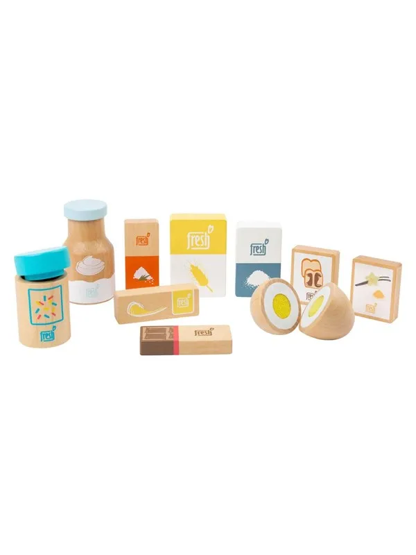Small Foot - Wooden Play Food Baking Supplies 10d