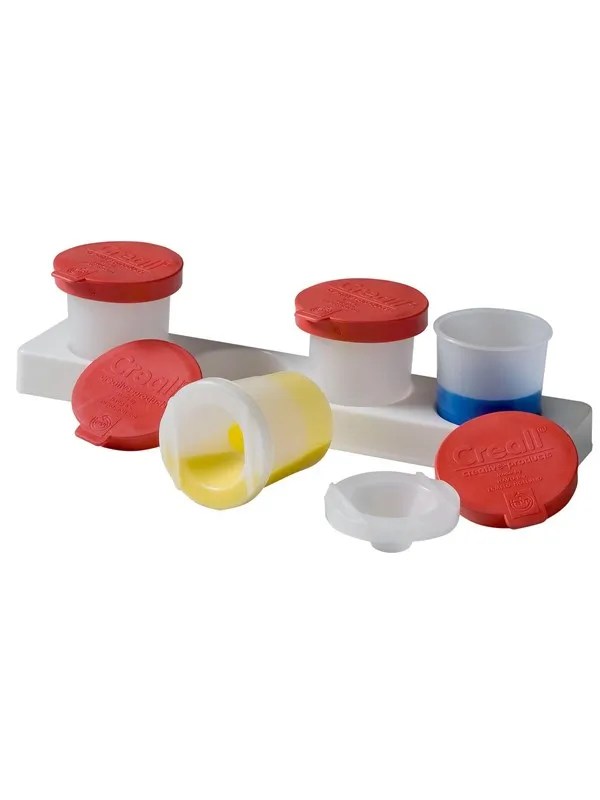Creall Holder with Anti-Spill Jars 320ml 4pcs.