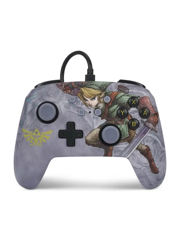 PowerA Enhanced Wired Controller for Nintendo Switch - Valiant Link - Wired Controller - Nintendo Switch