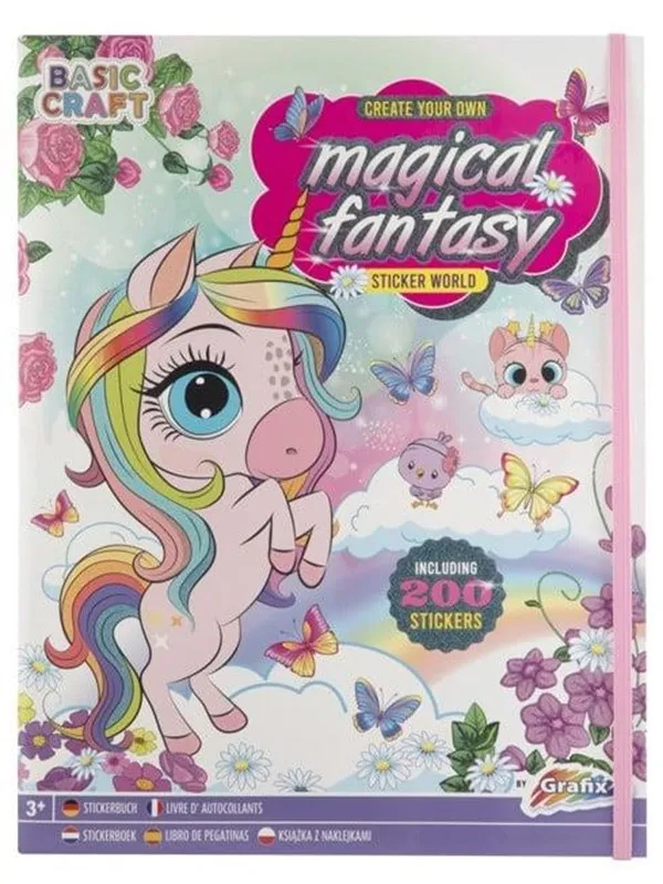 Grafix Sticker Book Magical Fantasy with 200 Stickers