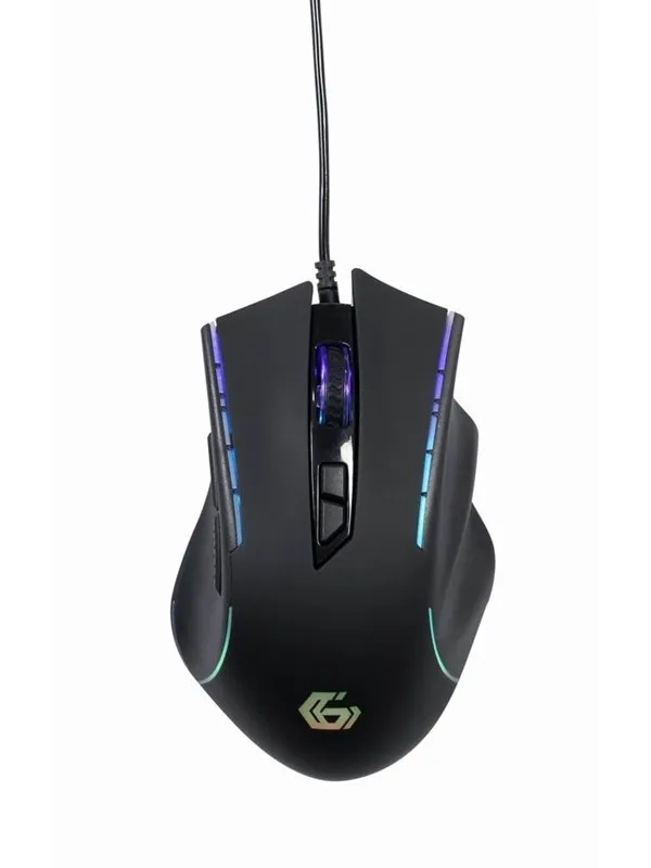 Gembird Ragnar RX300 - Gaming mus - Optisk - 8 - Svart med RGB-lys