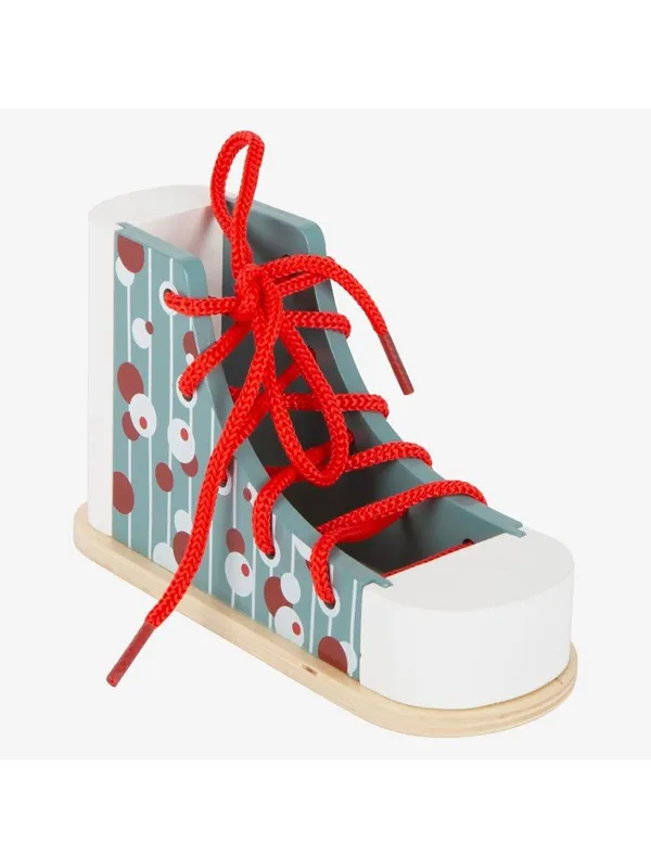 Small Foot - Wooden Lacing Shoe with Lace