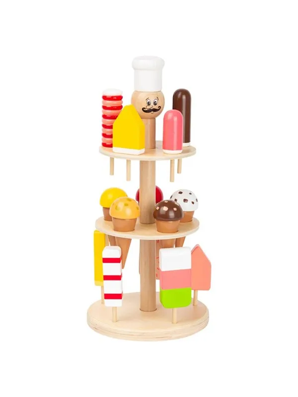 Small Foot - Wooden Luigi Ice Cream Stand 16 pcs.