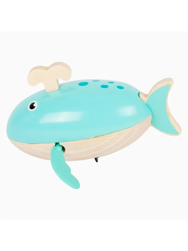 Small Foot - Bath Toy Wooden Whale Wind Up