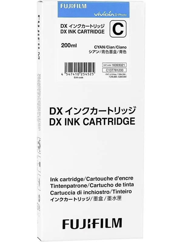 Fujifilm DX Ink Cartridge 200 ml cyan