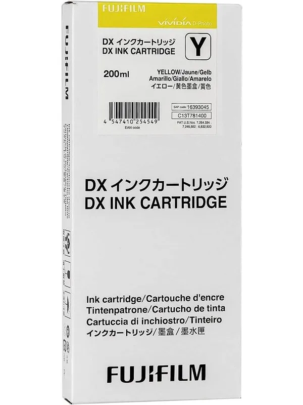 Fujifilm DX Ink Cartridge 200 ml yellow
