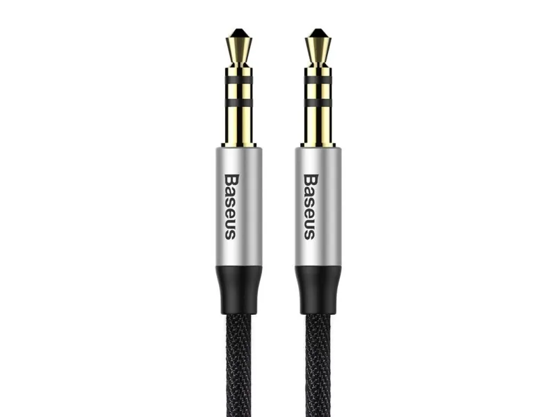 Baseus Yiven Audio Cable Cable 3.5 male Audio M30 1.5M Silver+ Black