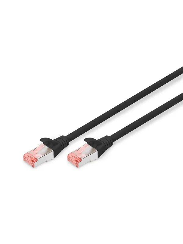 DIGITUS CAT 6 S-FTP Patch Cord - 3m - Svart - 3m