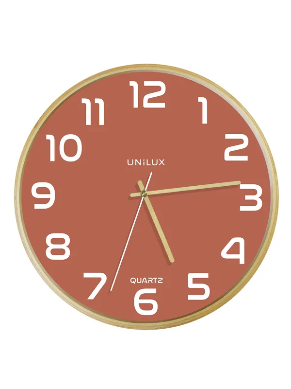 Unilux Baltic klokke, rosa/tre