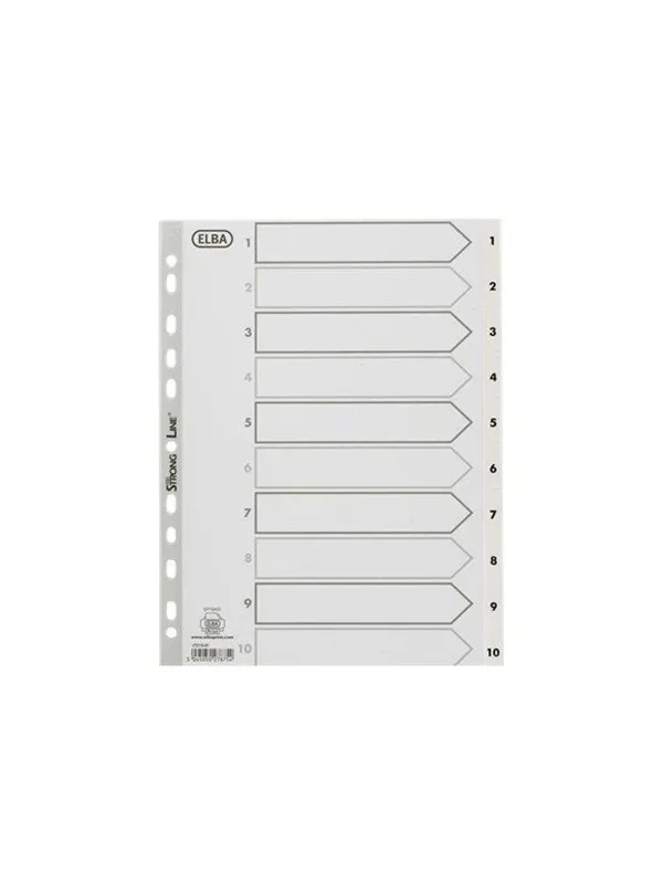 Oxford ELBA StrongLine - divider - for A4 - white