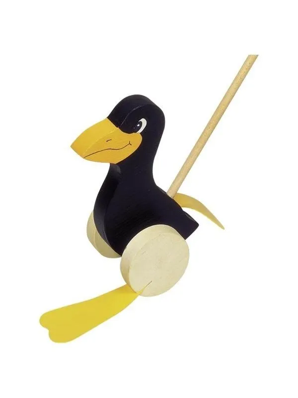 Goki Wooden Push Figure Raven