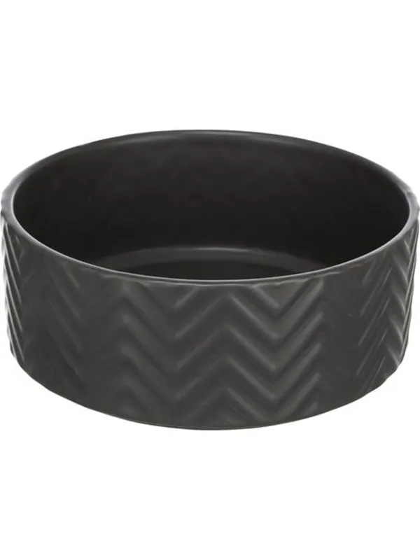 Trixie Ceramic Bowl dog 0.9 l/ø 16 cm black