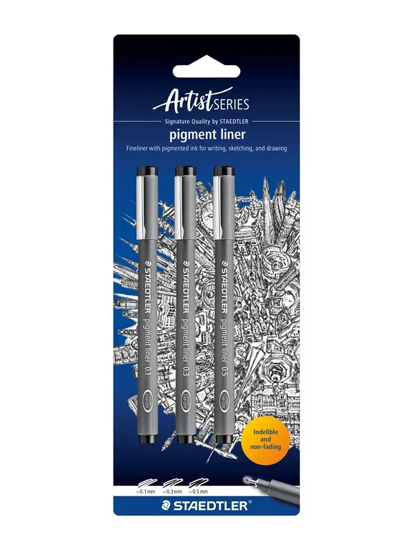 Staedtler pigment liner black 0.1mm