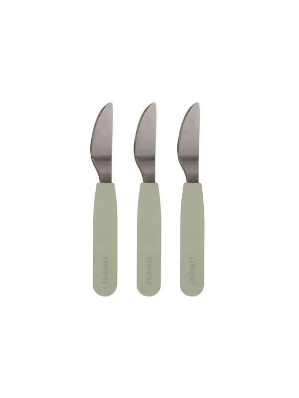 Filibabba Silicone knife 3-pack - Green
